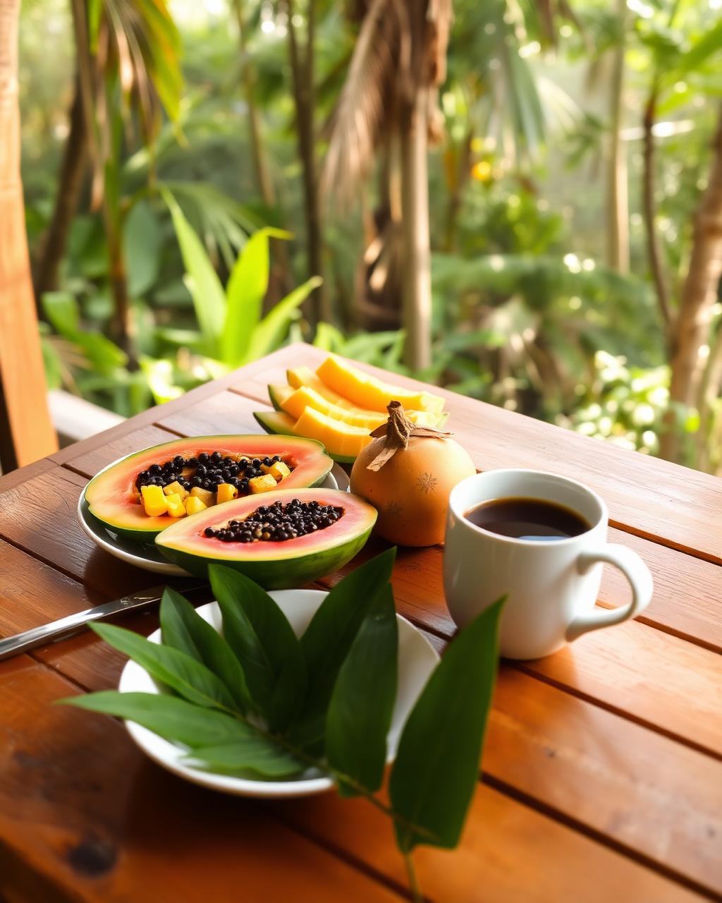 Café da manhã tropical